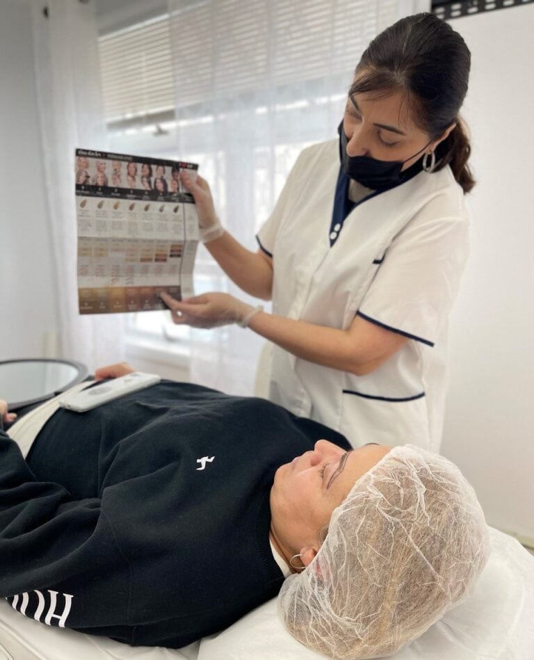 Eyebrow microblading instructions