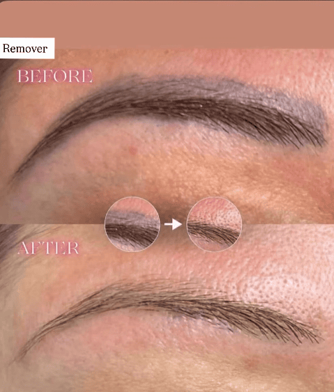 microblading changed color