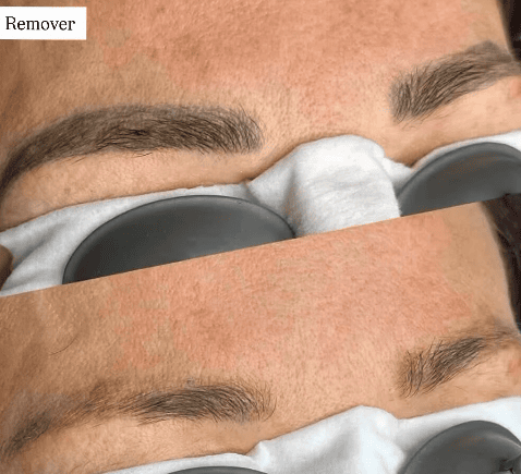 microblading changed color